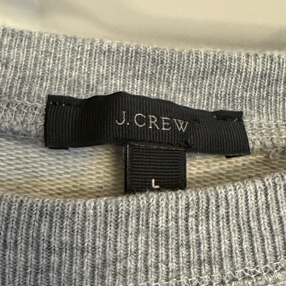 J. Crew Light Gray Pom-Pom Sweater - Picture 2 of 6
